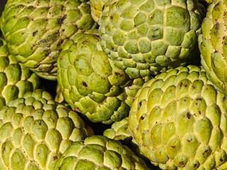 Sugar apple or custard apple. Background.
