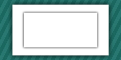 green frame on white