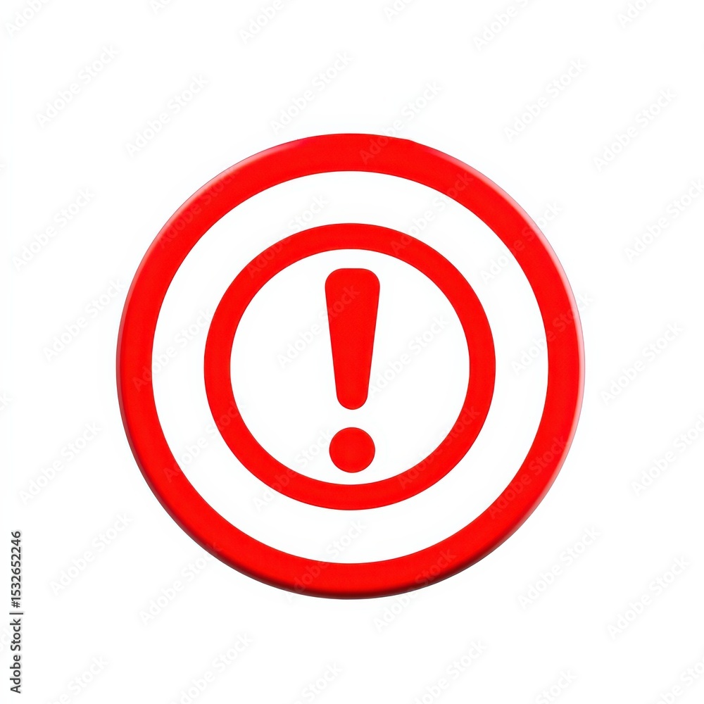 Poster protect prevention policy concept. warning sign with a red circular design and exclamation mark in t