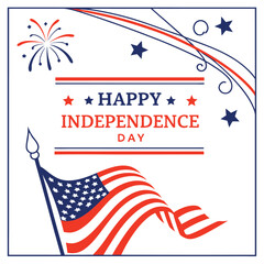 Happy Independence Day 4th of July Celebration background Ai-Generated