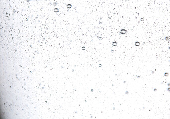 Close-up macro soda background,Close up of foam bubbles in water background.