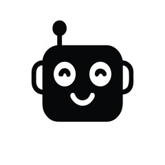 black and white robot