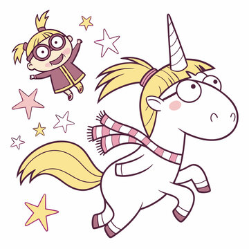 Despicable Me Agnes Unicorn SVG DXF EPS PNG PDF &ndash; Cute Vector Clipart for Cricut & Silhouette | Fichier de D&eacute;coupe



