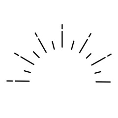 太陽光線あしらい