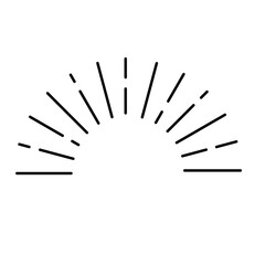 太陽光線あしらい