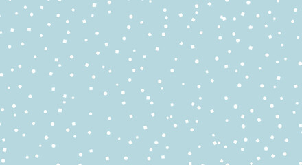 Light Blue Background with Scattered White Dots Seamless Pattern Design