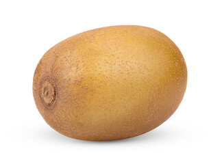 Gold kiwi isolated on transparent png (Image from camera)
