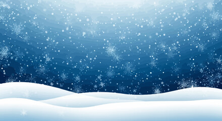 Winter Wonderland Snowy Landscape Background Illustration
