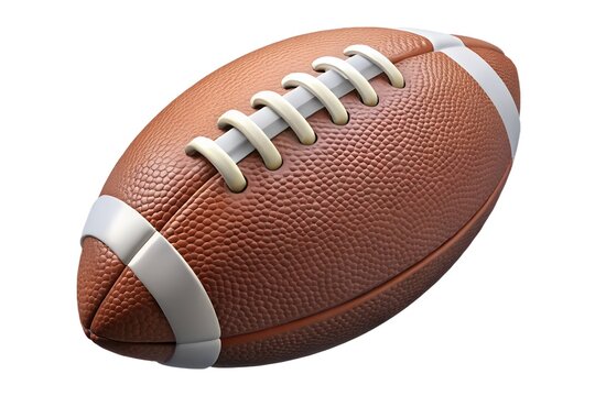 American football ball detailed 3d render