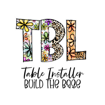 Tbl Table Installer Build The Base Design Floral Leopard Print