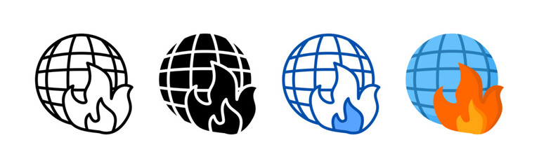 World icon set bundle. Multi style icon collection perfect for websites, apps, and presentations. Simple vector icon collection