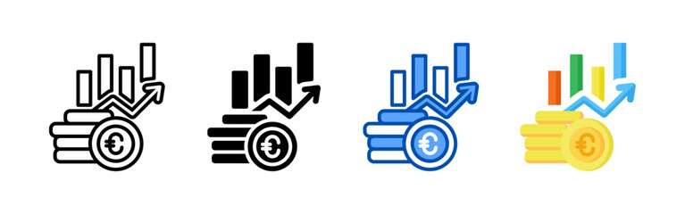 Growing icon set bundle. Multi style icon collection perfect for websites, apps, and presentations. Simple vector icon collection