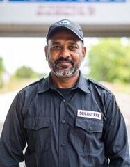 Indian male security guard