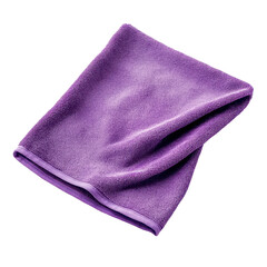Microfiber Cloth, Hand holding blue duster microfiber cloth used for cleaning, isolated on transparent background