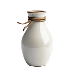 Milk, Farmer pouring raw milk into container, isolated on transparent background