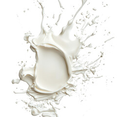 Milk, Farmer pouring raw milk into container, isolated on transparent background