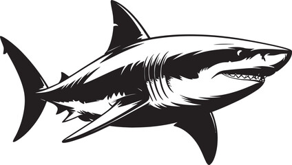 Obraz premium shark vector illustration