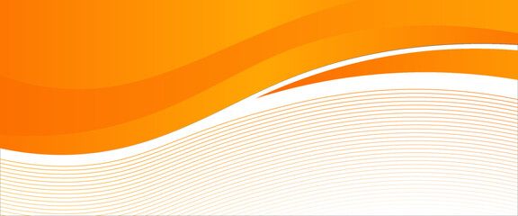 Vector orange line background curve element with white space for text and message design, overlapping layers, vector