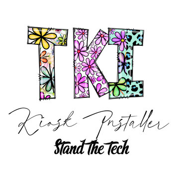 TKI Tech Installer Floral Design Apparel Graphic