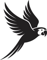 Parrot with wings vector