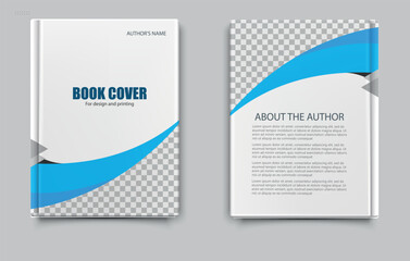 Abstract blue geometric modern annual report flyer Brochure leaflet, the presentation cover, magazine advertising. cover with an abstract background. Editable file.