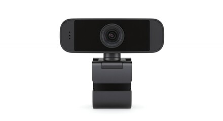 Black webcam studio shot