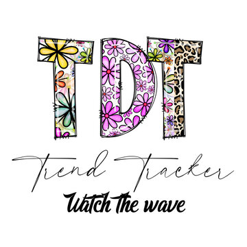 Trend Tracker TDT Watch The Wave Floral Leopard Design