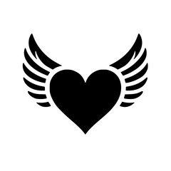 Heart with Wings SVG