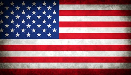 Naklejka premium Aged US Flag