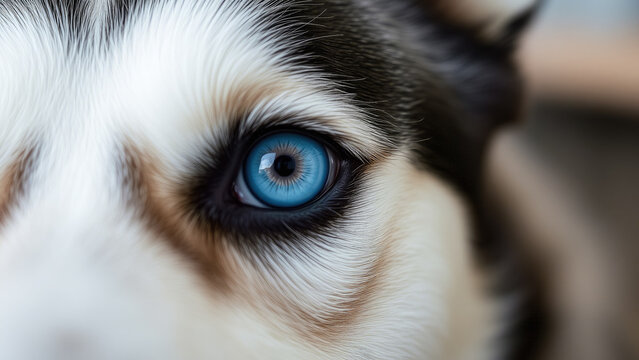 blue eye husky close-up, dog, canine, look, macro video, domestic animal, pet, wolf, fur, muzzle	