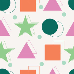 Abstract geometric seamless pattern. Vector design for posters,banners, fabric and covers