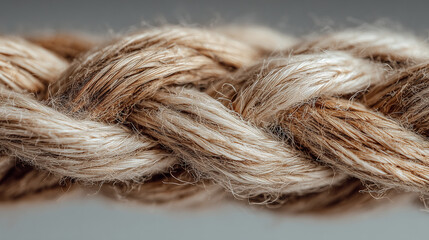 Intertwined rope close up. Team rope diverse strength connect partnership together teamwork unity communicate support. Strong diverse network rope team concept integrate braid color background coopera