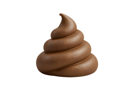 Brown, 3D poop emoji