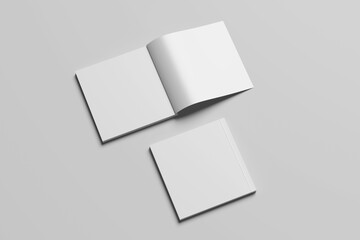 Square Book Mockup  To Showcase Your Designs For Clients