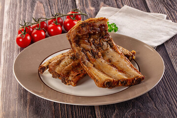 Steamed pork ribs with spices