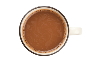 Isolated Top View Coffee Cup