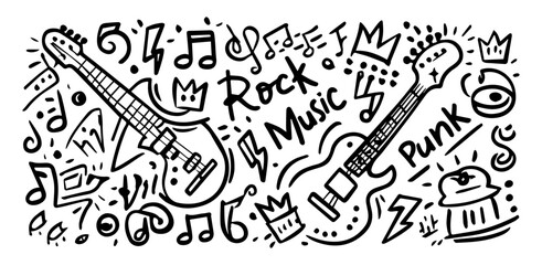 Music note vector illustration .background