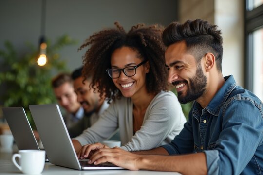 Innovative Virtual Collaboration: Diverse Small Business Owners Unite for Professional Photoshoot