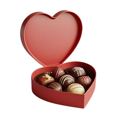 heart shaped box of chocolates