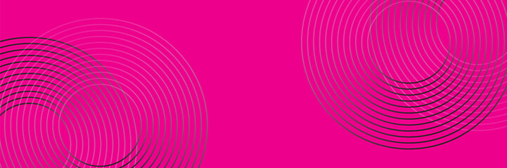 Abstract gradient black circle lines on dark background. Geometric line art design. Vector illustration.