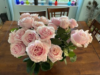 bouquet of pink roses