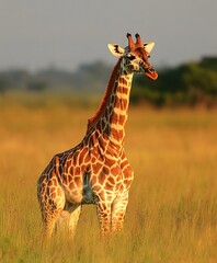 giraffe in the savannah