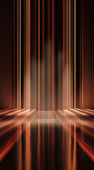 Abstract vertical lines with orange and brown hues creating a futuristic and modern design style