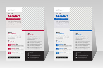 Creative business flyer template design set, Brochure design, modern layout, annual report, poster, flyer in A4 with colorful business proposal, promotion, advertisement, publication, cover page.