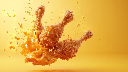 Crispy Fried Chicken: Delicious Food Photography for Restaurant Menus & Ads