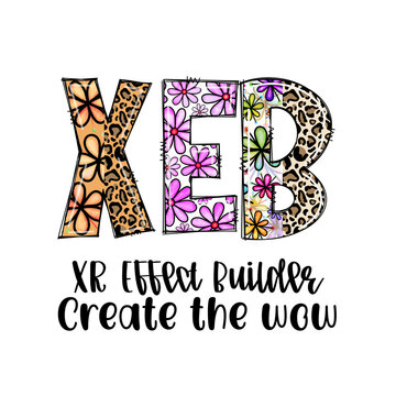 XRB Effect Builder Create the Wow Design with Flowers and Leopard Print