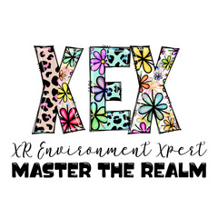 XR Environment Expert Master The Realm Design Graphic
