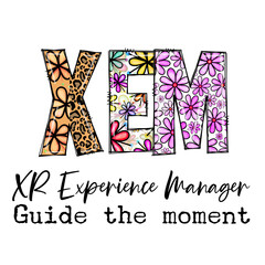 Fototapeta premium XR Experience Manager Guide the Moment Floral Leopard Design