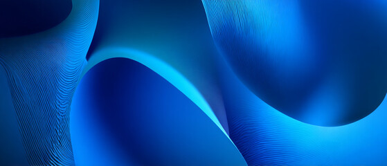 Abstract blue waves flowing smoothly across the frame creating a dynamic and modern background design