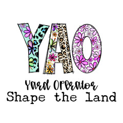 YAO Land Operator Design with Flowers and Leopard Print